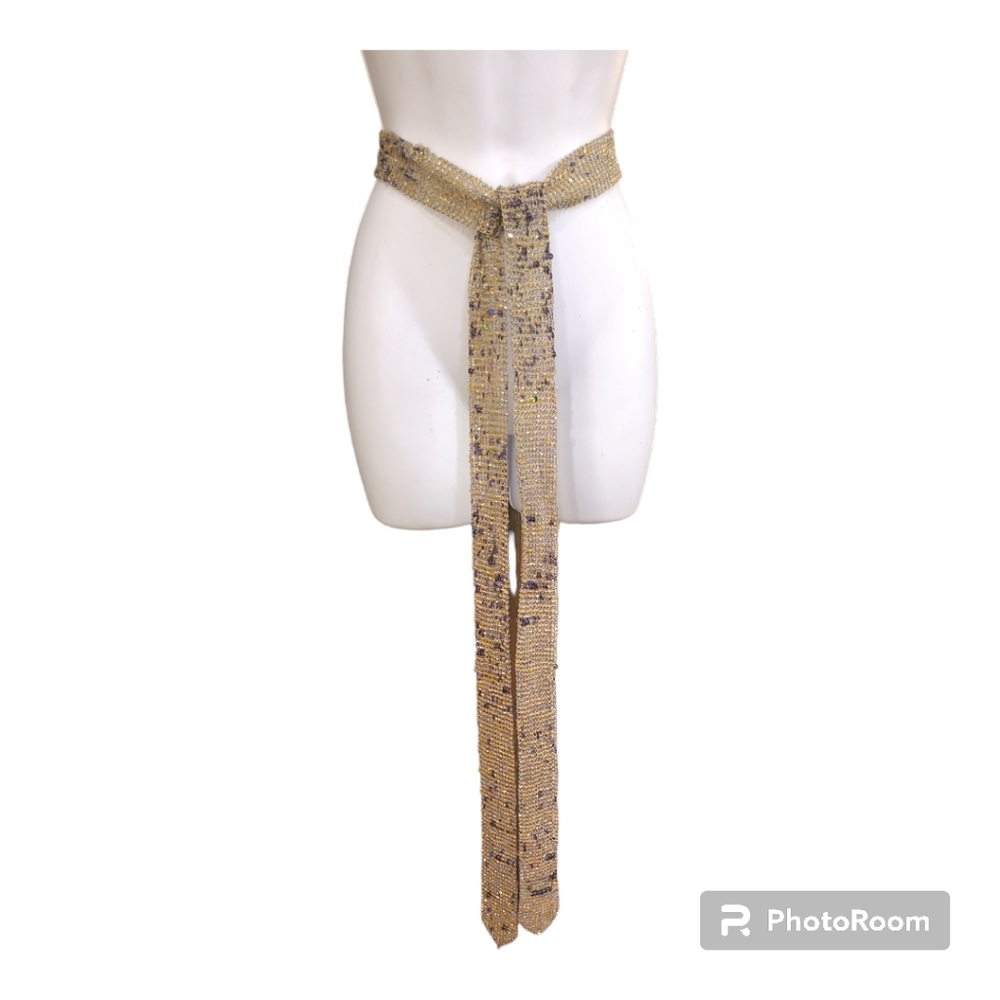 Vintage Belt Beaded with Sequins